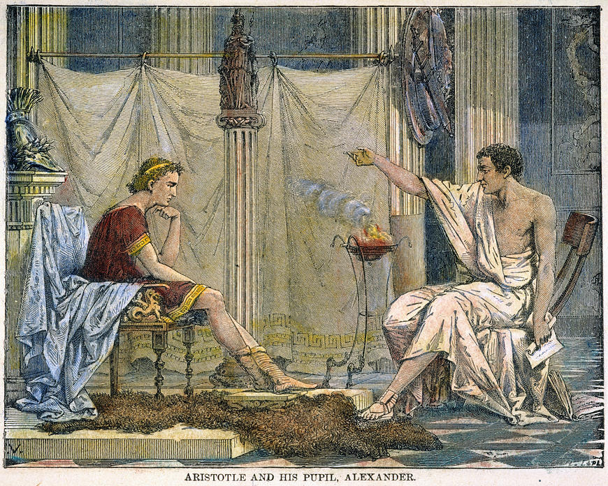 Aristotele che insegna ad Alessandro , Chsrles Laplant , collezione privata 
