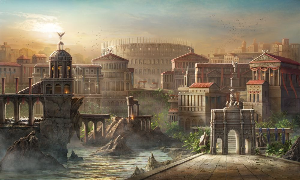 La fondazione di Roma raffigurata nel suo massimo splendore