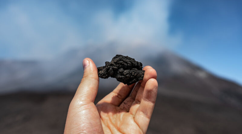 Immagine della cenere vulcanica impiegata nel Progetto Reucet Fonte: Habitante